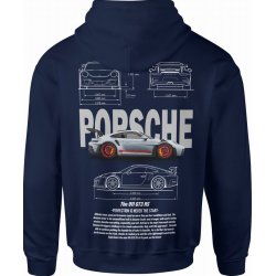  Bluza męska z kapturem Porsche 911 Gt3 RS granatowa
