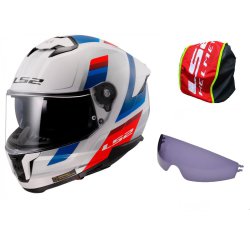  Kask LS2 FF808 Stream II Vintage White Blue Red