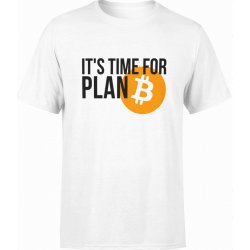  Koszulka męska Bitcoin - plan b Crypto Kryptowaluty Prezent Dla Informatyka Programisty biała
