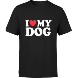  Koszulka męska I Love My Dog Kocham Mojego Psa