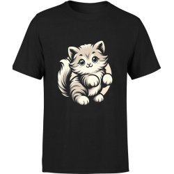  Koszulka męska Kot z kotem dla kociarzy