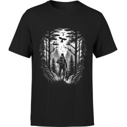  Koszulka męska Las spacer po lesie Wędrówka Szlak