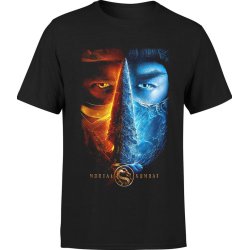  Koszulka męska Mortal Kombat Sub-zero Vintage Y2k