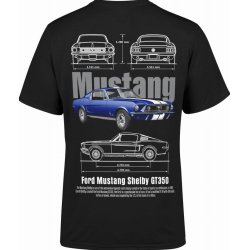  Koszulka męska Mustang Shelby Ford Gt350 Vintage