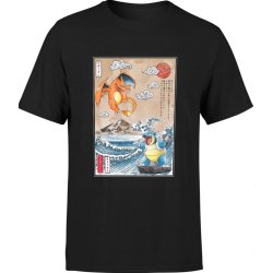  Koszulka męska Pokemon Charizard Blastoise