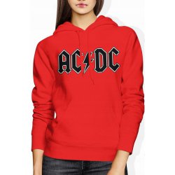  Bluza damska z kapturem AC/DC muzyka rock metal czerwona