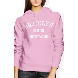  Bluza damska z kapturem Brooklyn New York NY różowa