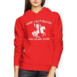  Bluza damska z kapturem Camp Half Blood Chronicles czerwona