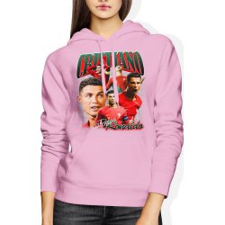  Bluza damska z kapturem Cristiano Ronaldo AL-NASSR Portugalia piłkarska różowa