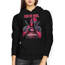  Bluza damska z kapturem Deadpool Fell The Love 