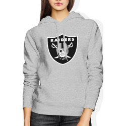  Bluza damska z kapturem Las Vegas Raiders NFL futbol amerykański szara