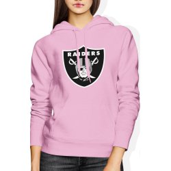  Bluza damska z kapturem Las Vegas Raiders NFL futbol amerykański różowa