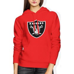  Bluza damska z kapturem Las Vegas Raiders NFL futbol amerykański czerwona