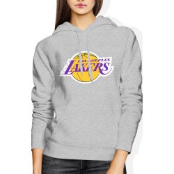  Bluza damska z kapturem Los Angeles Lakers LA NBA koszykówka szara