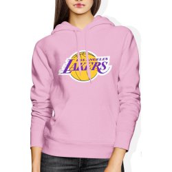  Bluza damska z kapturem Los Angeles Lakers LA NBA koszykówka różowa