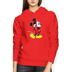  Bluza damska z kapturem Myszka Miki Disney czerwona