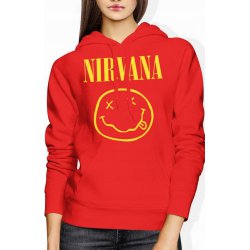  Bluza damska z kapturem Nirvana czerwona