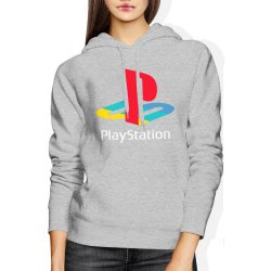  Bluza damska z kapturem Playstation PS szara