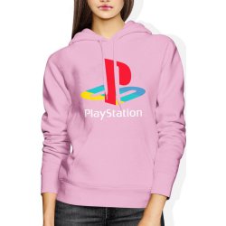  Bluza damska z kapturem Playstation PS różowa