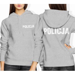  Bluza damska z kapturem Policja prezent dla policjantki policyjna szara 