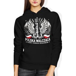  Bluza damska z kapturem Polska Walcząca Z orłem białym 