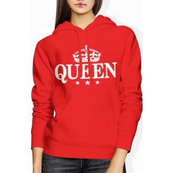  Bluza damska z kapturem Queen Korona czerwona