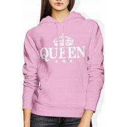  Bluza damska z kapturem Queen Korona różowa