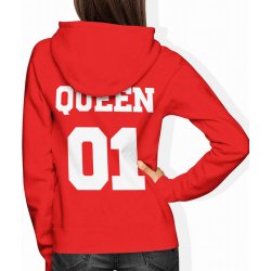  Bluza damska z kapturem Queen 01 Królowa czerwona