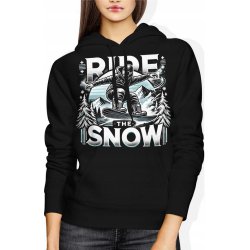  Bluza damska z kapturem Ride the snow snowboard prezent dla snowboardzisty