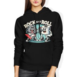  Bluza damska z kapturem Rock And Roll