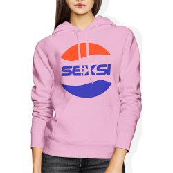  Bluza damska z kapturem Seksi Sexi Pepsi różowa