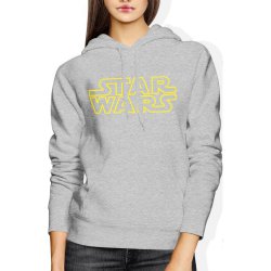  Bluza damska z kapturem Star Wars szara