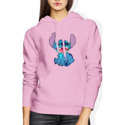  Bluza damska z kapturem Stich Lilo bajka różowa