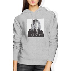  Bluza damska z kapturem Taylor Swift pop muzyczna szara 