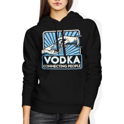  Bluza damska z kapturem Vodka Connecting People