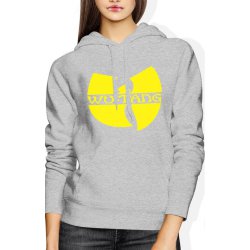  Bluza damska z kapturem Wu-Tang Clan hip hop rap szara