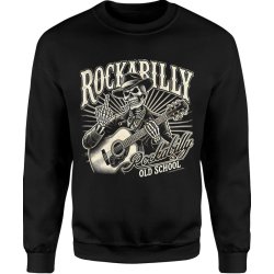  Bluza męska Rockabilly Czaszka Z Gitara 