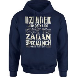  Bluza męska z kapturem Dziadek Jednostka do zadań specjalnych granatowa