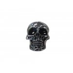 Emblemat chromowana czaszka 6x4 cm