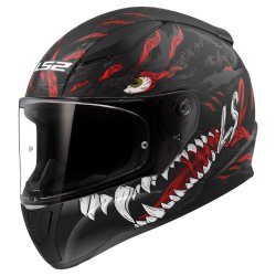  Kask LS2 FF353 Rapid II Kaiju Matt Black Red