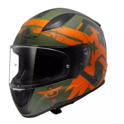  Kask LS2 FF353 Rapid II Thunder Birds Matt Orange