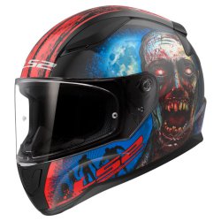  Kask LS2 FF353 Rapid II Zombie Black Red