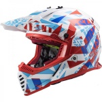 Kask LS2 MX437 Fast Evo Mini Funky Red