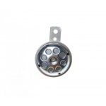Klakson motocyklowy chromowy 70mm - 12V