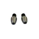 Końcówki ciężarki kierownicy srebrne 17mm