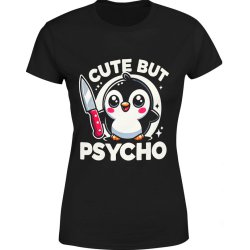  Koszulka damska Cute but psycho Kawaii Pingwin