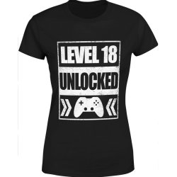  Koszulka damska Level 18 unlocked na 18 urodziny