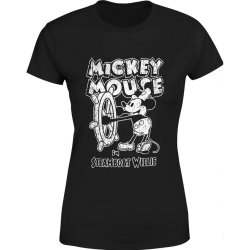  Koszulka damska Myszka Miki Vintage Steamboat Willie Mickey Mouse