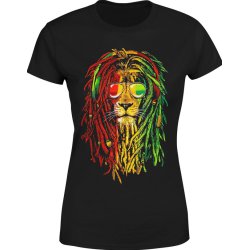  Koszulka damska Reggae Lion Lew głowa lwa