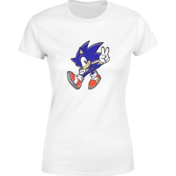  Koszulka damska Sonic Sega gra Hedgehog biała